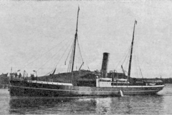 Manche (vers 1900) - Le vapeur Hilda