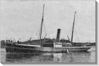 Manche (vers 1900) Le vapeur Hilda